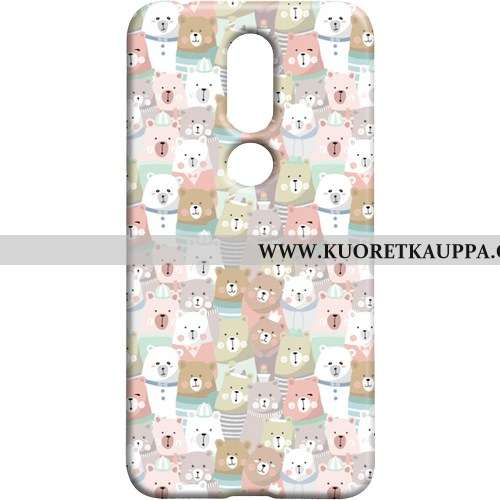 Kuori Nokia 7.1, Kuoret Nokia 7.1, Kotelo Nokia 7.1 Suojaus Pesty Suede Sininen Pieni