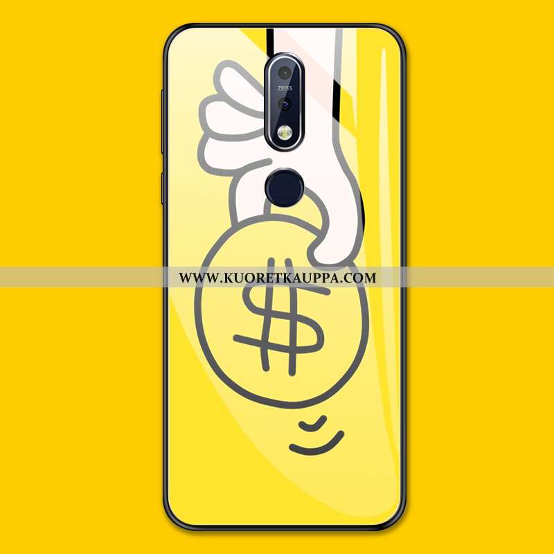 Kuori Nokia 7.1, Kuoret Nokia 7.1, Kotelo Nokia 7.1 Suuntaus Suojaus Yksinkertainen Keltainen Murtum