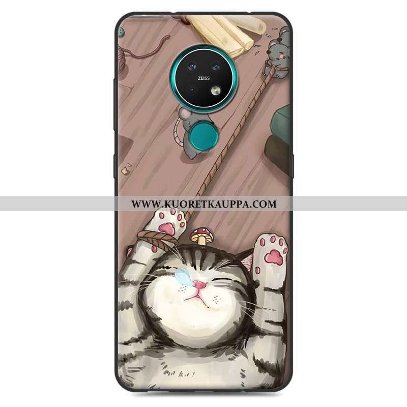 Kuori Nokia 7.2, Kuoret Nokia 7.2, Kotelo Nokia 7.2 Ihana Pehmeä Neste Persoonallisuus Silikoni Beig