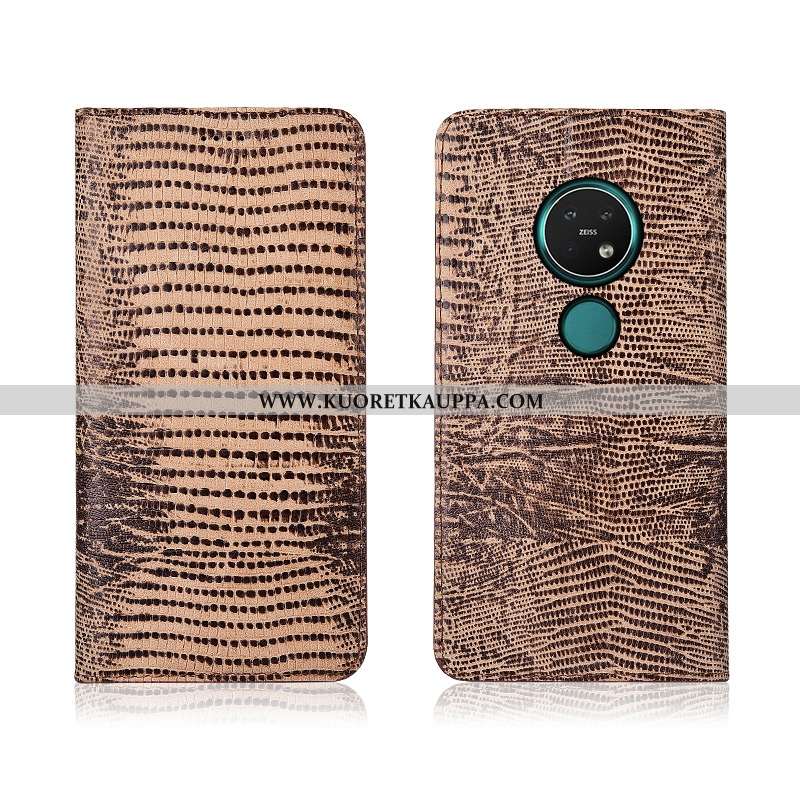 Kuori Nokia 7.2, Kuoret Nokia 7.2, Kotelo Nokia 7.2 Nahkakuori Pehmeä Neste All Inclusive Suojaus Kh