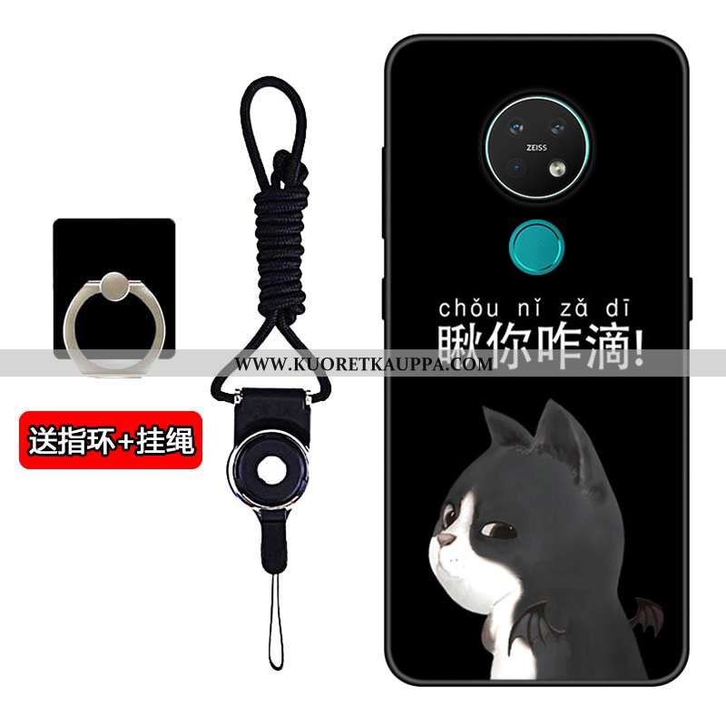 Kuori Nokia 7.2, Kuoret Nokia 7.2, Kotelo Nokia 7.2 Pehmeä Neste Silikoni Puhelimen Rakastunut Musta