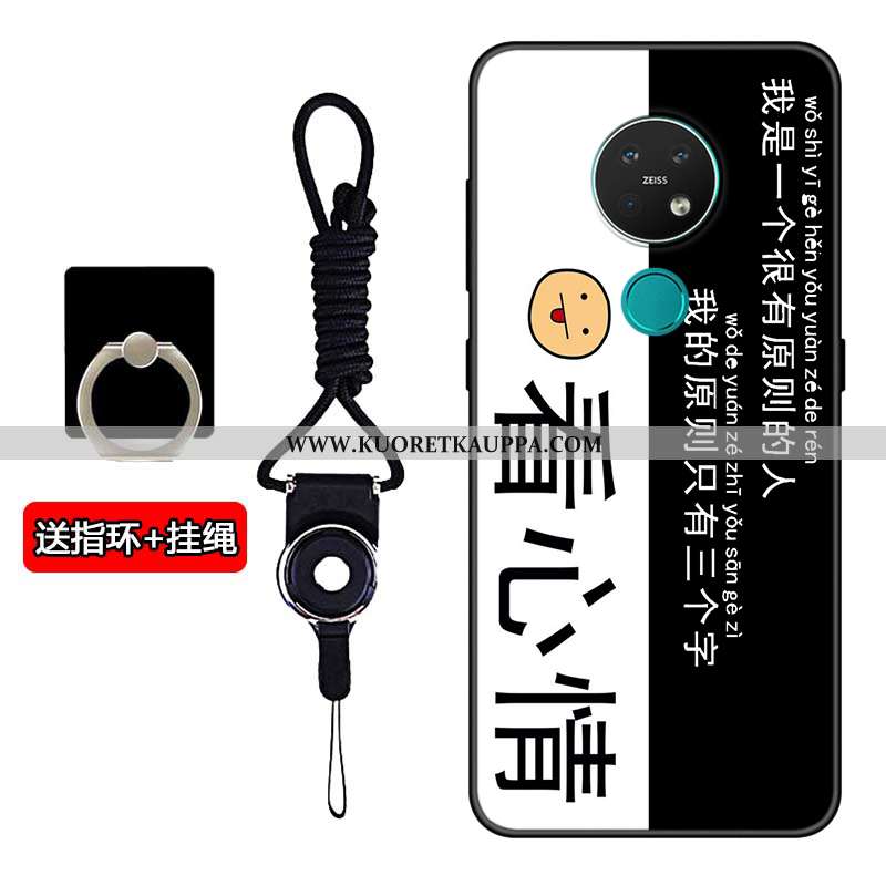 Kuori Nokia 7.2, Kuoret Nokia 7.2, Kotelo Nokia 7.2 Pehmeä Neste Silikoni Puhelimen Rakastunut Musta