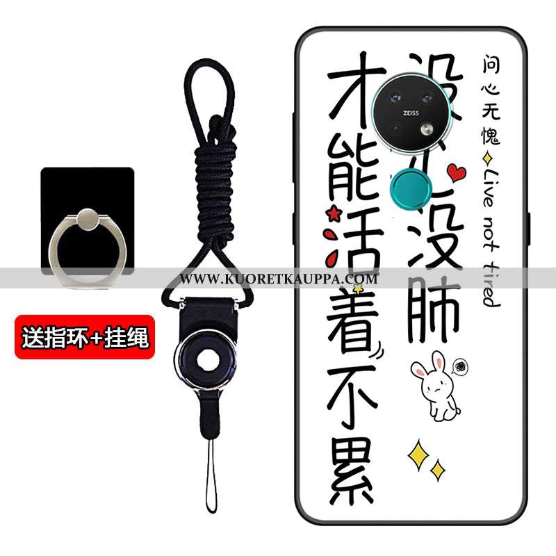 Kuori Nokia 7.2, Kuoret Nokia 7.2, Kotelo Nokia 7.2 Pehmeä Neste Silikoni Puhelimen Rakastunut Musta