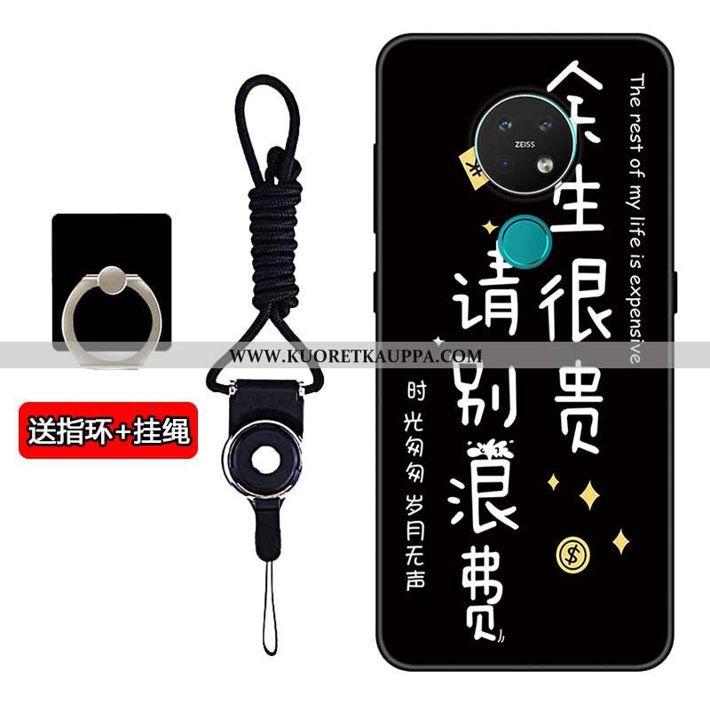 Kuori Nokia 7.2, Kuoret Nokia 7.2, Kotelo Nokia 7.2 Pehmeä Neste Silikoni Puhelimen Rakastunut Musta