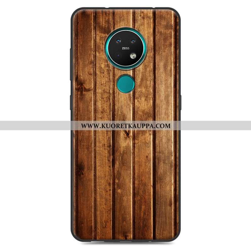 Kuori Nokia 7.2, Kuoret Nokia 7.2, Kotelo Nokia 7.2 Puu Pehmeä Neste Puhelimen Valkoinen