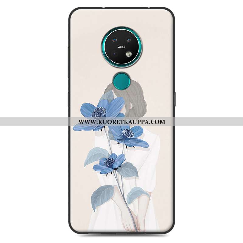 Kuori Nokia 7.2, Kuoret Nokia 7.2, Kotelo Nokia 7.2 Silikoni Jauhe Puhelimen Murtumaton Pinkki