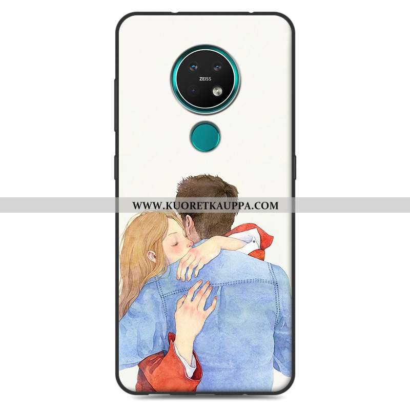 Kuori Nokia 7.2, Kuoret Nokia 7.2, Kotelo Nokia 7.2 Silikoni Jauhe Puhelimen Murtumaton Pinkki