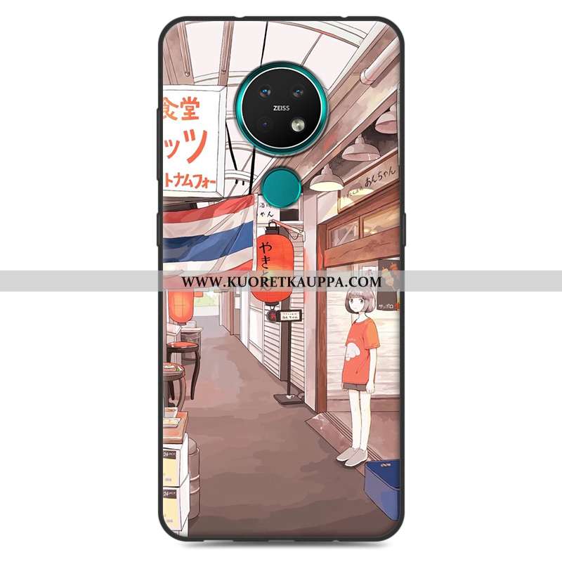 Kuori Nokia 7.2, Kuoret Nokia 7.2, Kotelo Nokia 7.2 Silikoni Jauhe Puhelimen Murtumaton Pinkki