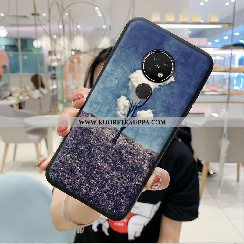 Kuori Nokia 7.2, Kuoret Nokia 7.2, Kotelo Nokia 7.2 Silikoni Suojaus All Inclusive Puhelimen Sininen