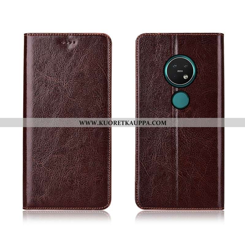 Kuori Nokia 7.2, Kuoret Nokia 7.2, Kotelo Nokia 7.2 Silikoni Suojaus Pehmeä Neste Murtumaton Nahkaku