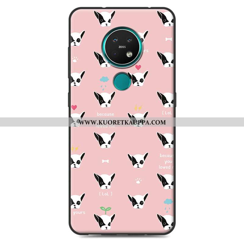 Kuori Nokia 7.2, Kuoret Nokia 7.2, Kotelo Nokia 7.2 Suojaus Pesty Suede Sarjakuva Harmaa