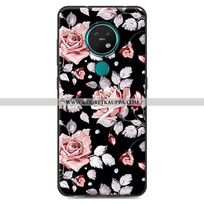 Kuori Nokia 7.2, Kuoret Nokia 7.2, Kotelo Nokia 7.2 Suojaus Pesty Suede Sarjakuva Harmaa