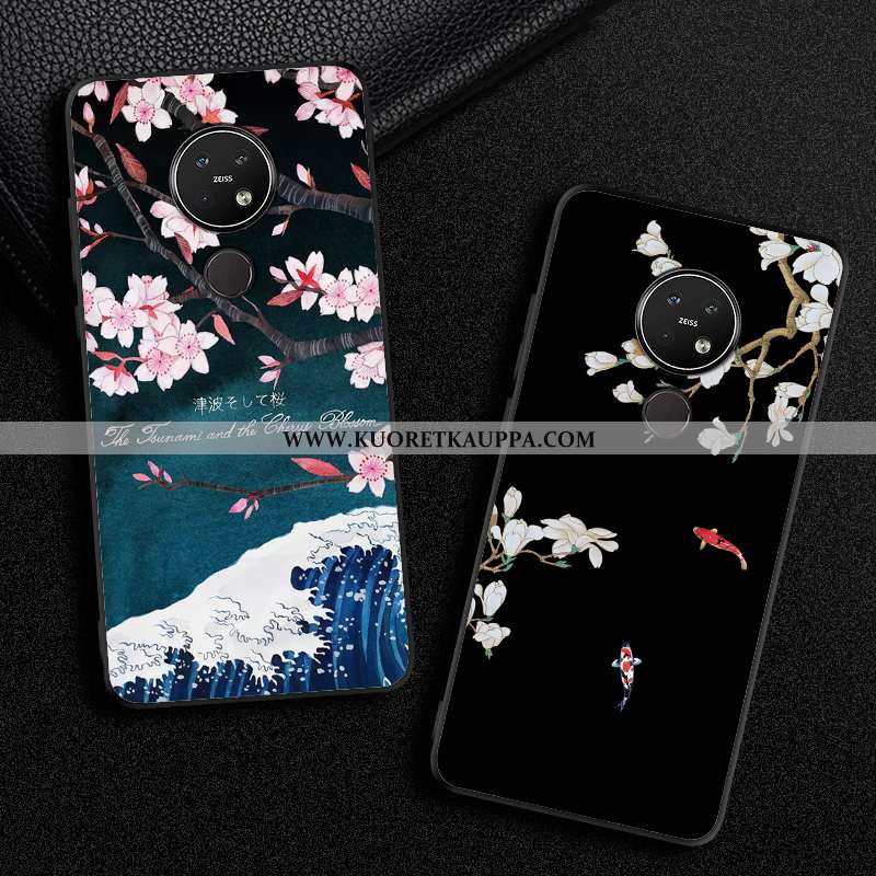 Kuori Nokia 7.2, Kuoret Nokia 7.2, Kotelo Nokia 7.2 Suojaus Tila Musta Yksinkertainen Mustat