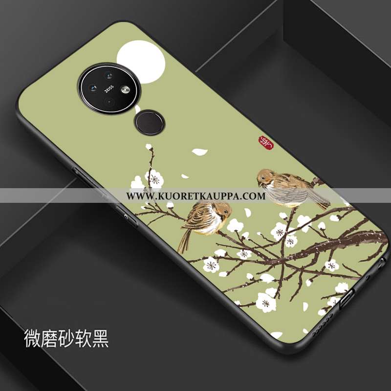 Kuori Nokia 7.2, Kuoret Nokia 7.2, Kotelo Nokia 7.2 Suojaus Tila Musta Yksinkertainen Mustat