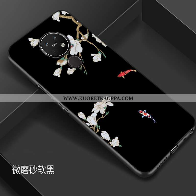 Kuori Nokia 7.2, Kuoret Nokia 7.2, Kotelo Nokia 7.2 Suojaus Tila Musta Yksinkertainen Mustat