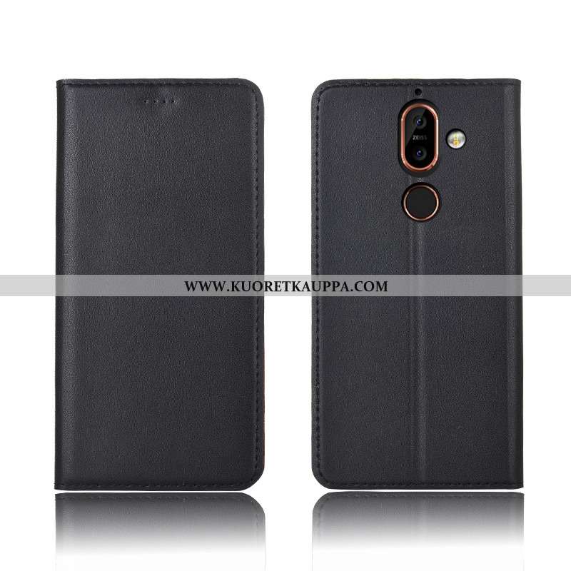 Kuori Nokia 7 Plus, Kuoret Nokia 7 Plus, Kotelo Nokia 7 Plus Aito Nahka Pehmeä Neste Suojaus Murtuma