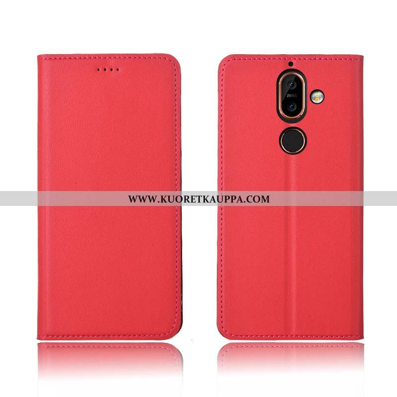 Kuori Nokia 7 Plus, Kuoret Nokia 7 Plus, Kotelo Nokia 7 Plus Aito Nahka Pehmeä Neste Suojaus Murtuma