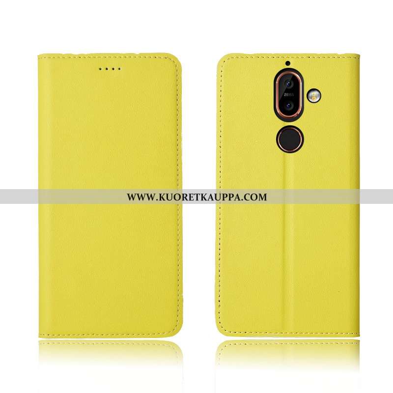 Kuori Nokia 7 Plus, Kuoret Nokia 7 Plus, Kotelo Nokia 7 Plus Aito Nahka Pehmeä Neste Suojaus Murtuma