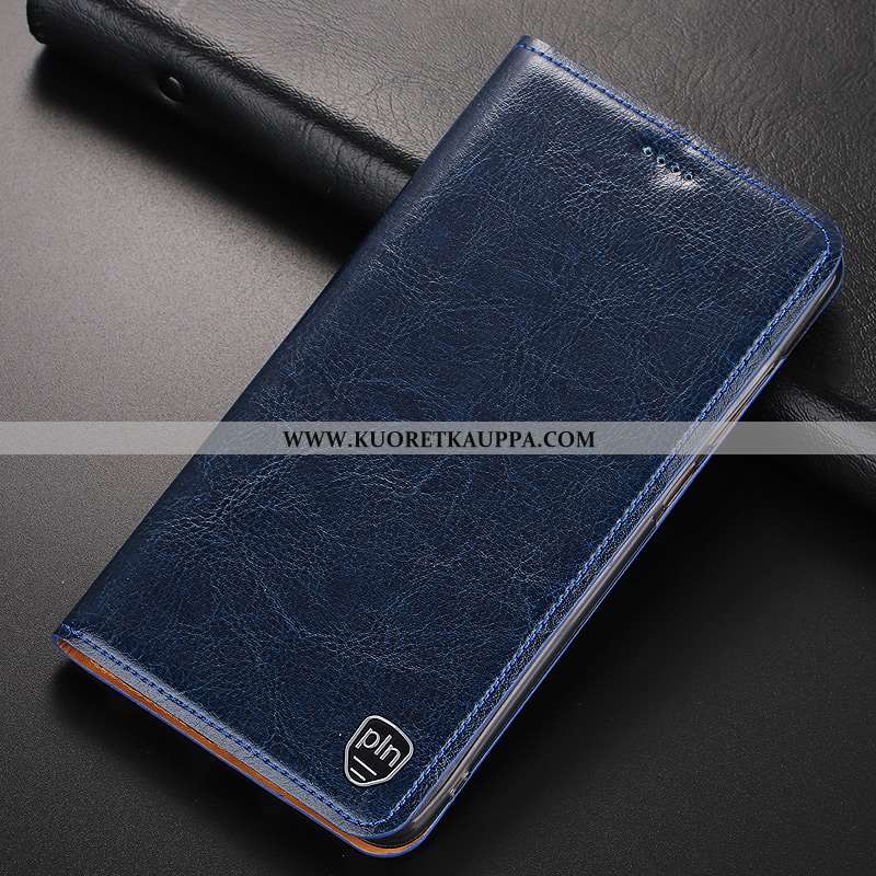 Kuori Nokia 7 Plus, Kuoret Nokia 7 Plus, Kotelo Nokia 7 Plus Kukkakuvio Suojaus Nahkakuori Ruskea