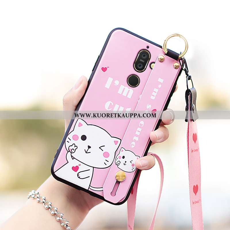 Kuori Nokia 7 Plus, Kuoret Nokia 7 Plus, Kotelo Nokia 7 Plus Pehmeä Neste Silikoni Suojaus Violetti