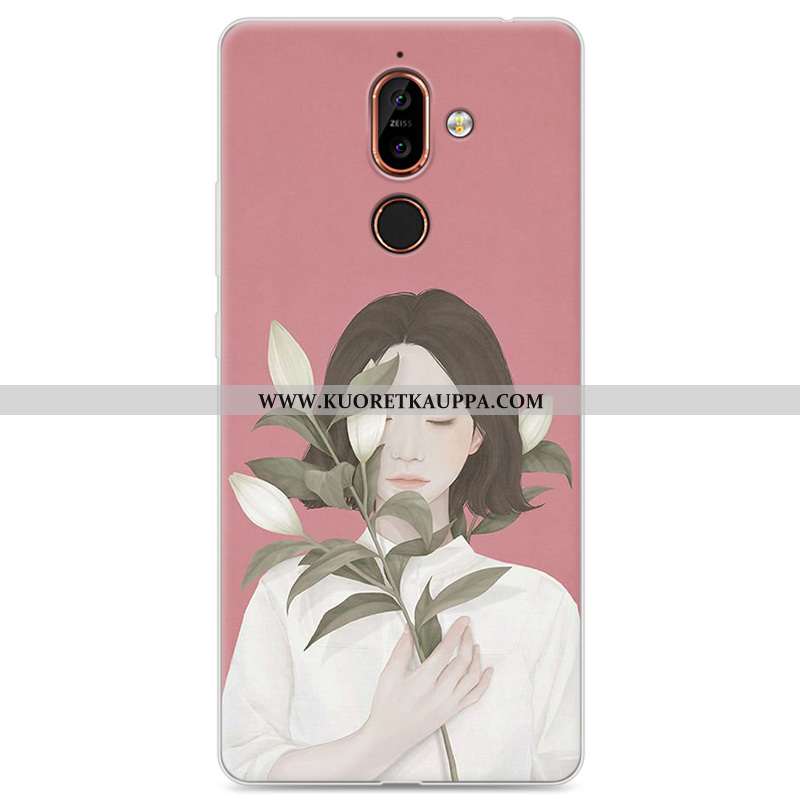 Kuori Nokia 7 Plus, Kuoret Nokia 7 Plus, Kotelo Nokia 7 Plus Pehmeä Neste Suojaus Sininen