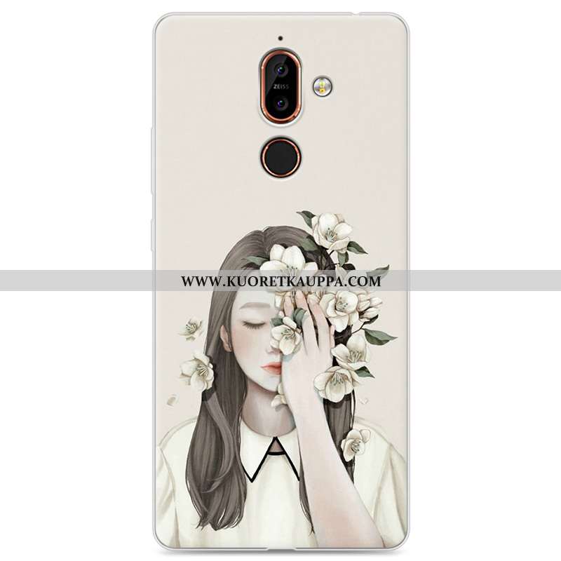 Kuori Nokia 7 Plus, Kuoret Nokia 7 Plus, Kotelo Nokia 7 Plus Pehmeä Neste Suojaus Sininen