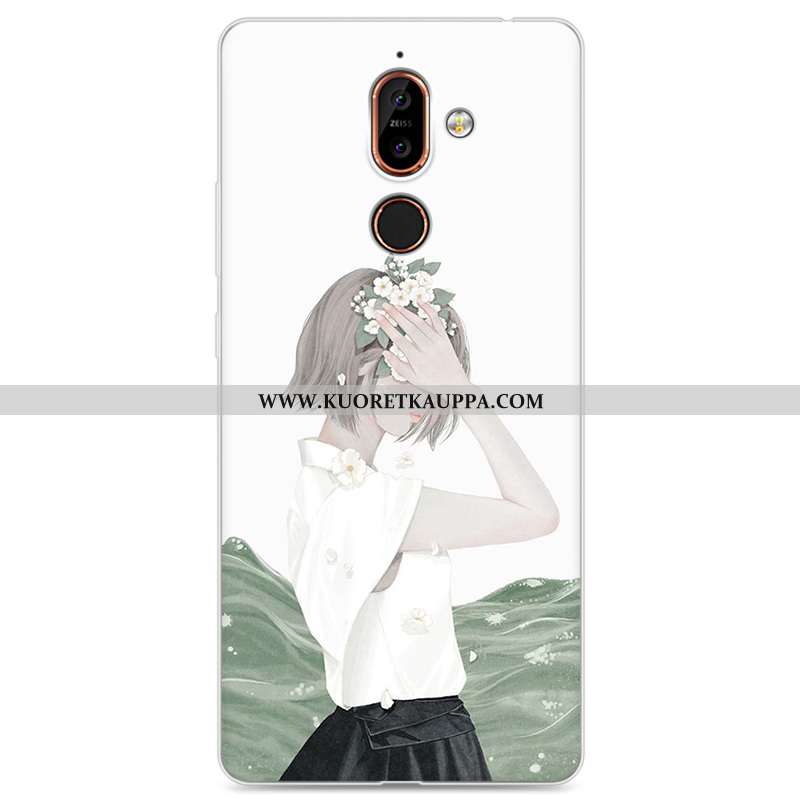 Kuori Nokia 7 Plus, Kuoret Nokia 7 Plus, Kotelo Nokia 7 Plus Pehmeä Neste Suojaus Sininen