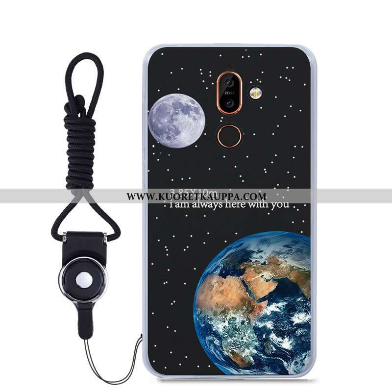 Kuori Nokia 7 Plus, Kuoret Nokia 7 Plus, Kotelo Nokia 7 Plus Pehmeä Neste Suojaus Väriset Sininen