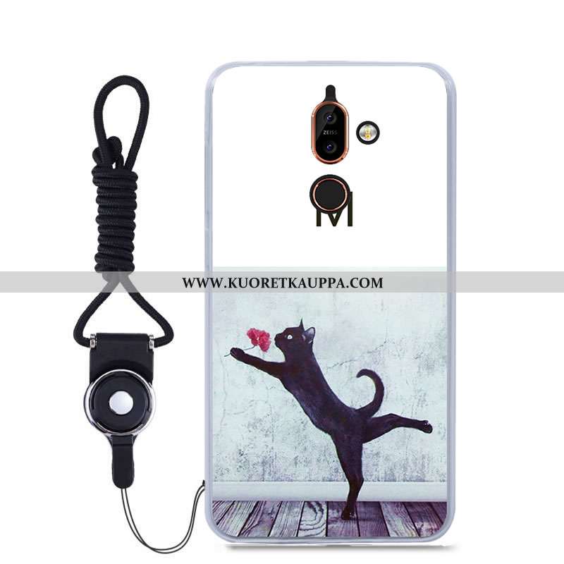 Kuori Nokia 7 Plus, Kuoret Nokia 7 Plus, Kotelo Nokia 7 Plus Pehmeä Neste Suojaus Väriset Sininen