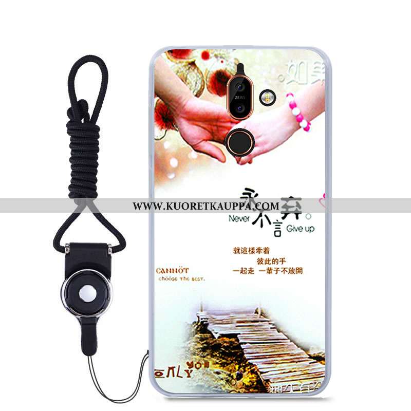 Kuori Nokia 7 Plus, Kuoret Nokia 7 Plus, Kotelo Nokia 7 Plus Pehmeä Neste Suojaus Väriset Sininen