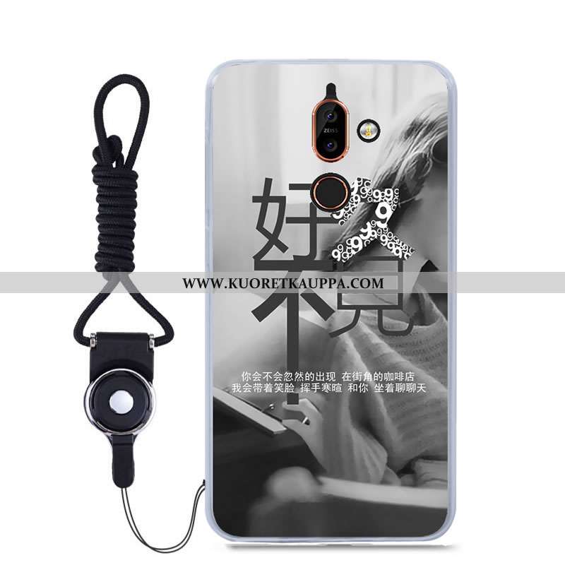 Kuori Nokia 7 Plus, Kuoret Nokia 7 Plus, Kotelo Nokia 7 Plus Pehmeä Neste Suojaus Väriset Sininen