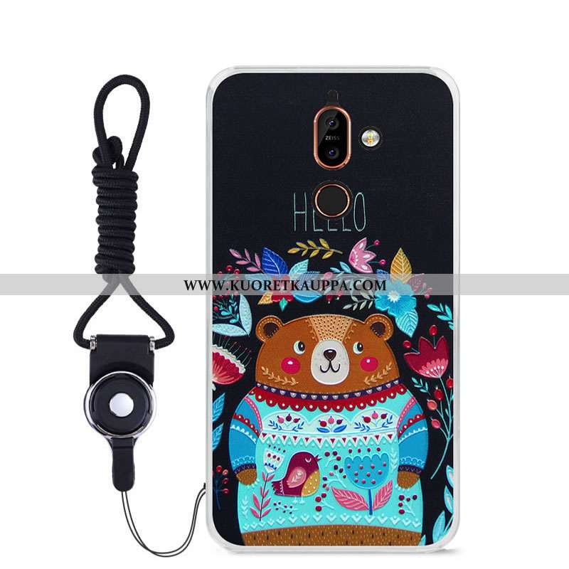 Kuori Nokia 7 Plus, Kuoret Nokia 7 Plus, Kotelo Nokia 7 Plus Pehmeä Neste Suojaus Väriset Sininen