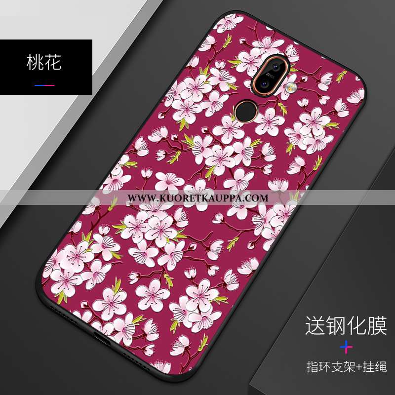 Kuori Nokia 7 Plus, Kuoret Nokia 7 Plus, Kotelo Nokia 7 Plus Persoonallisuus Kohokuviointi Pehmeä Ne