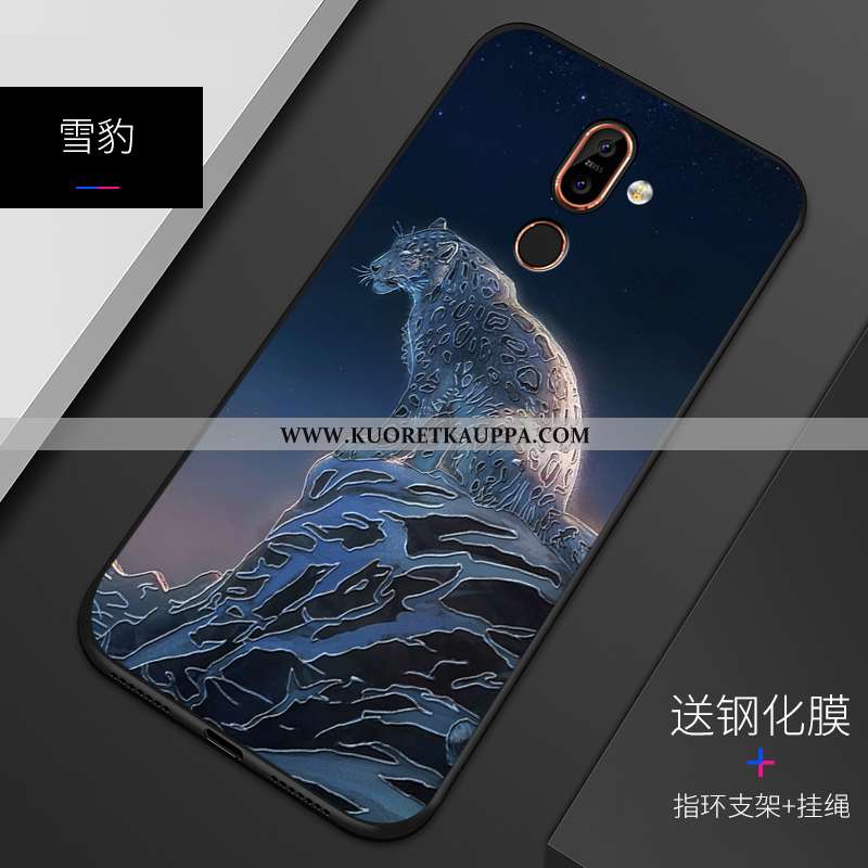 Kuori Nokia 7 Plus, Kuoret Nokia 7 Plus, Kotelo Nokia 7 Plus Persoonallisuus Kohokuviointi Pehmeä Ne