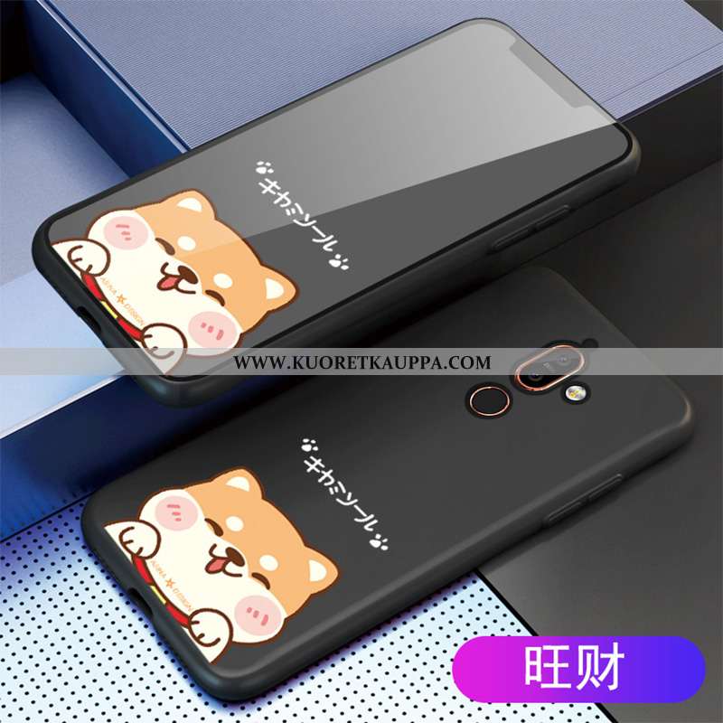 Kuori Nokia 7 Plus, Kuoret Nokia 7 Plus, Kotelo Nokia 7 Plus Pesty Suede Sarjakuva Net Red Murtumato