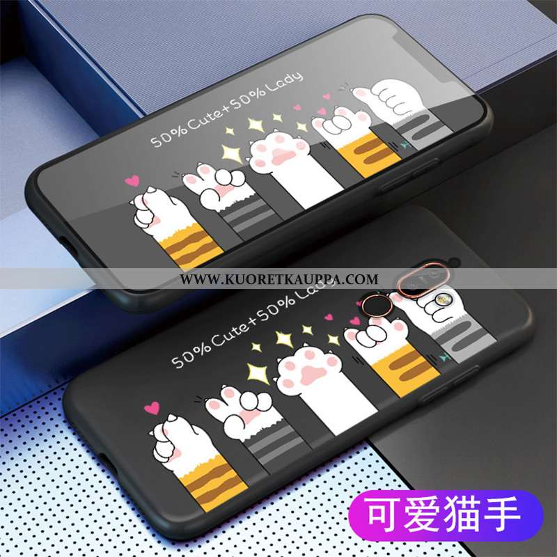 Kuori Nokia 7 Plus, Kuoret Nokia 7 Plus, Kotelo Nokia 7 Plus Pesty Suede Sarjakuva Net Red Murtumato