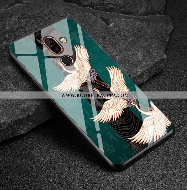 Kuori Nokia 7 Plus, Kuoret Nokia 7 Plus, Kotelo Nokia 7 Plus Sarjakuva Ihana Silikoni Musta Mustat