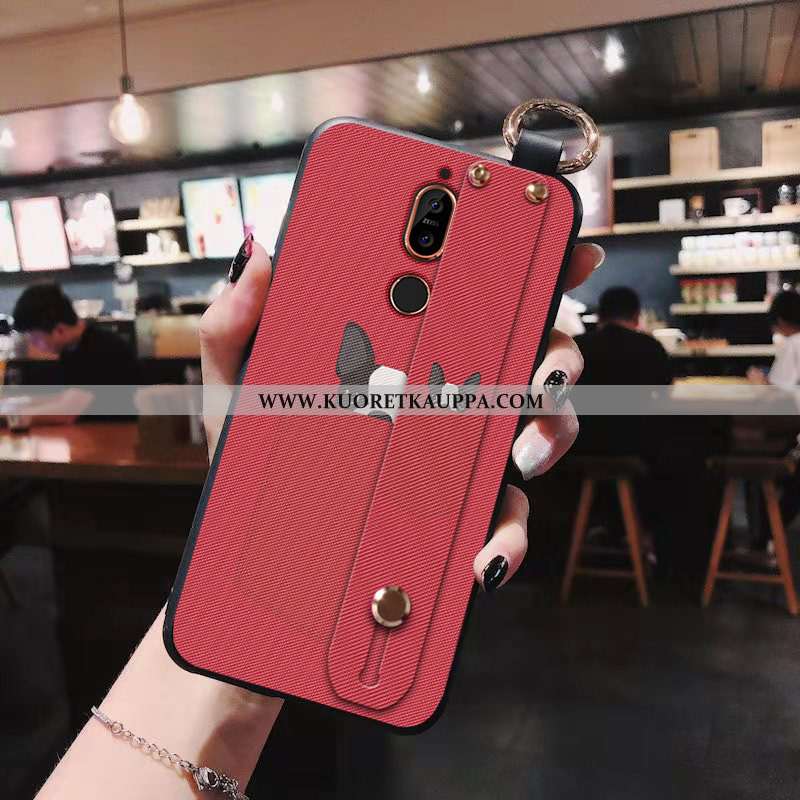 Kuori Nokia 7 Plus, Kuoret Nokia 7 Plus, Kotelo Nokia 7 Plus Silikoni Sarjakuva All Inclusive Punain