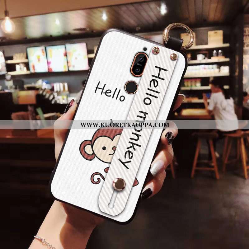 Kuori Nokia 7 Plus, Kuoret Nokia 7 Plus, Kotelo Nokia 7 Plus Silikoni Sarjakuva All Inclusive Punain