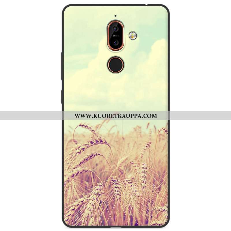 Kuori Nokia 7 Plus, Kuoret Nokia 7 Plus, Kotelo Nokia 7 Plus Silikoni Suojaus All Inclusive Moniväri