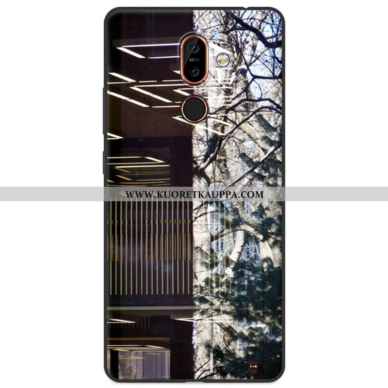 Kuori Nokia 7 Plus, Kuoret Nokia 7 Plus, Kotelo Nokia 7 Plus Silikoni Suojaus All Inclusive Moniväri