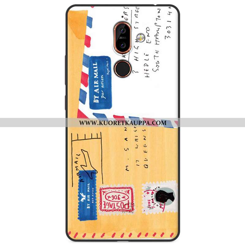 Kuori Nokia 7 Plus, Kuoret Nokia 7 Plus, Kotelo Nokia 7 Plus Silikoni Suojaus All Inclusive Moniväri