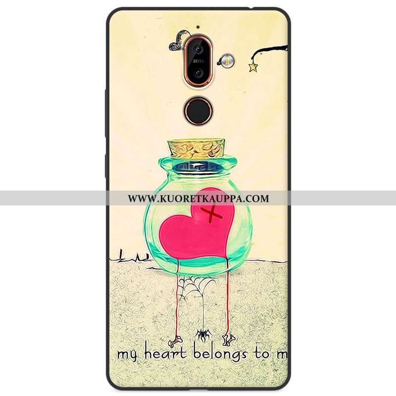 Kuori Nokia 7 Plus, Kuoret Nokia 7 Plus, Kotelo Nokia 7 Plus Silikoni Suojaus All Inclusive Moniväri