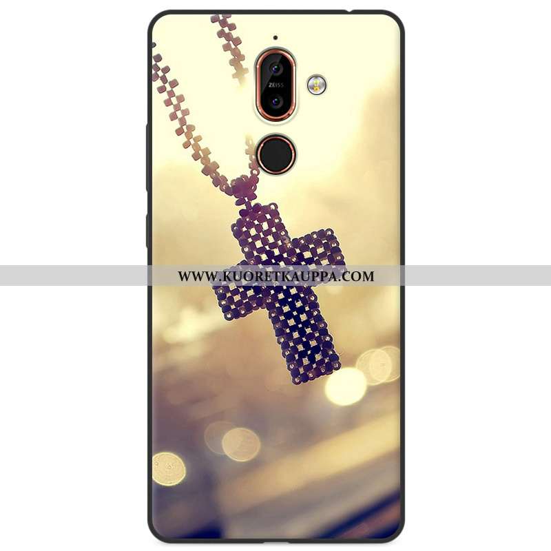 Kuori Nokia 7 Plus, Kuoret Nokia 7 Plus, Kotelo Nokia 7 Plus Silikoni Suojaus All Inclusive Moniväri