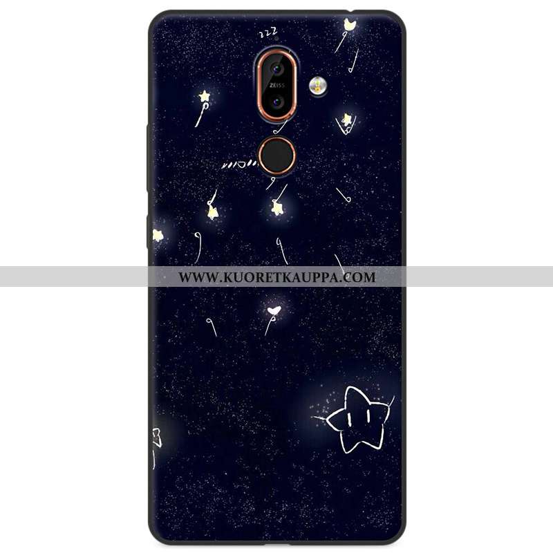 Kuori Nokia 7 Plus, Kuoret Nokia 7 Plus, Kotelo Nokia 7 Plus Silikoni Suojaus All Inclusive Moniväri