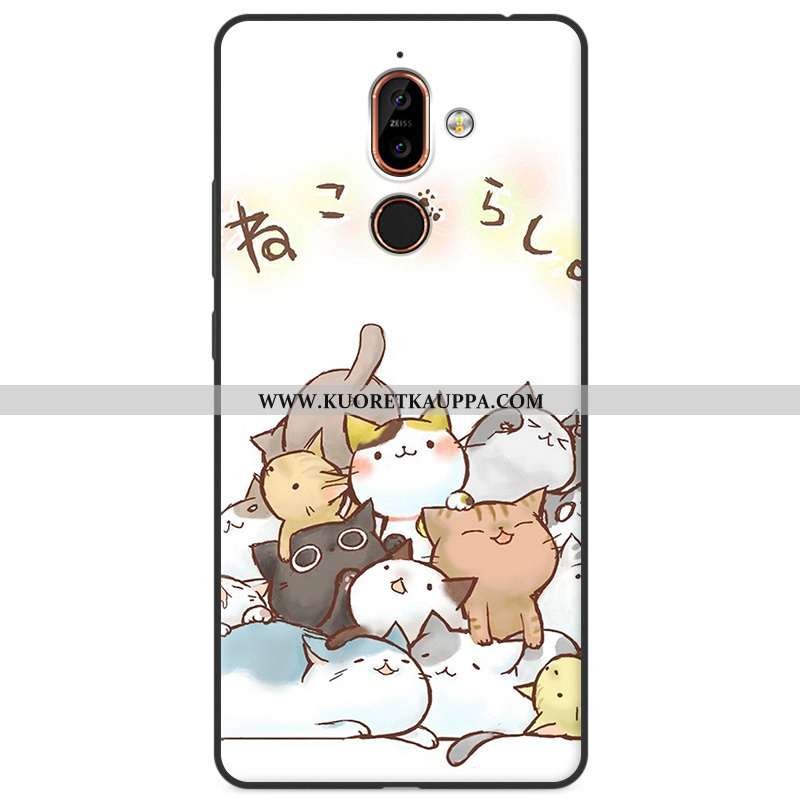 Kuori Nokia 7 Plus, Kuoret Nokia 7 Plus, Kotelo Nokia 7 Plus Silikoni Suojaus All Inclusive Moniväri