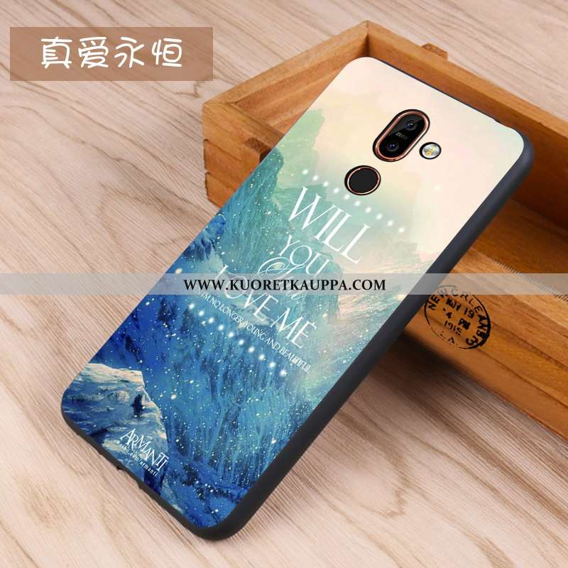 Kuori Nokia 7 Plus, Kuoret Nokia 7 Plus, Kotelo Nokia 7 Plus Silikoni Suojaus Murtumaton Puhelimen M