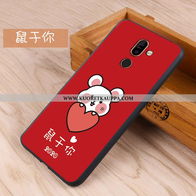 Kuori Nokia 7 Plus, Kuoret Nokia 7 Plus, Kotelo Nokia 7 Plus Silikoni Suojaus Murtumaton Puhelimen M