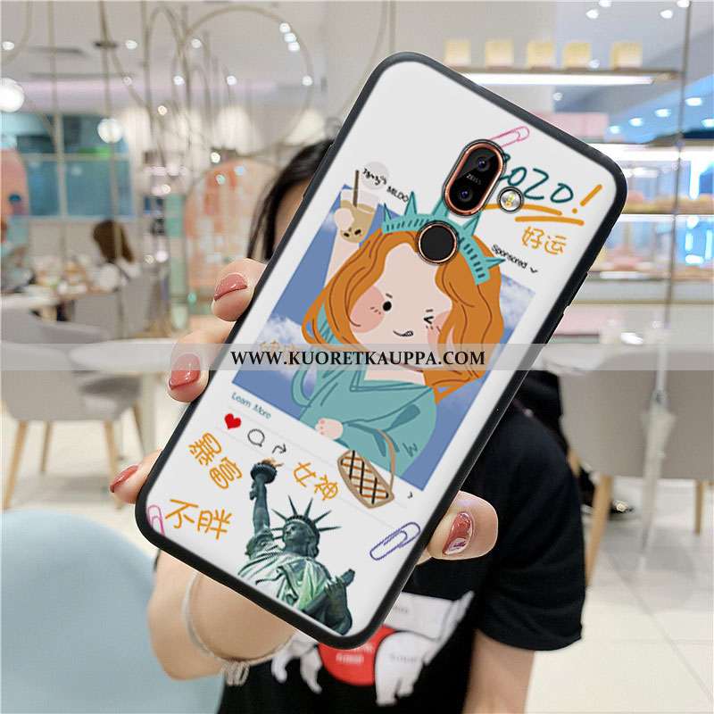 Kuori Nokia 7 Plus, Kuoret Nokia 7 Plus, Kotelo Nokia 7 Plus Silikoni Suojaus Puhelimen All Inclusiv