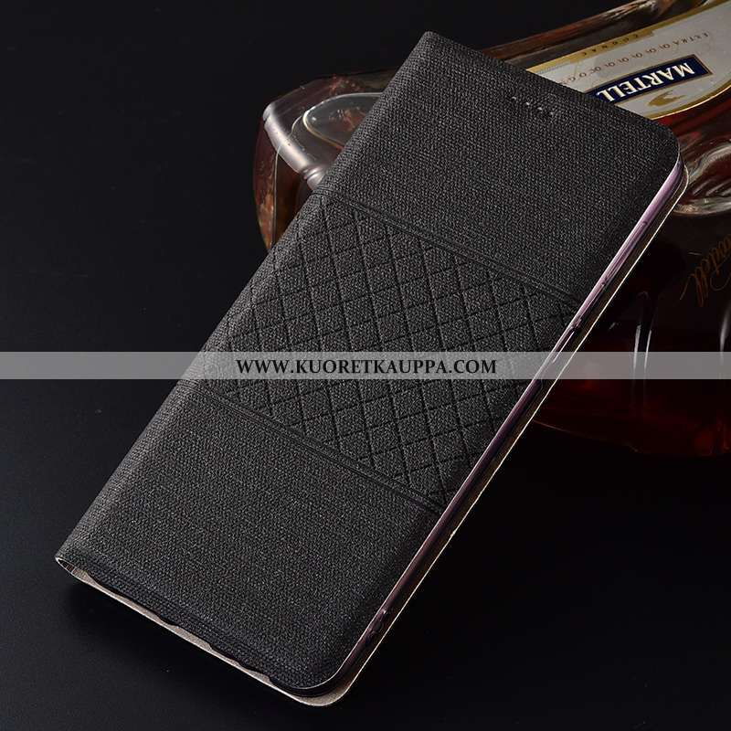 Kuori Nokia 7 Plus, Kuoret Nokia 7 Plus, Kotelo Nokia 7 Plus Suojaus Pellava Sininen Puhelimen